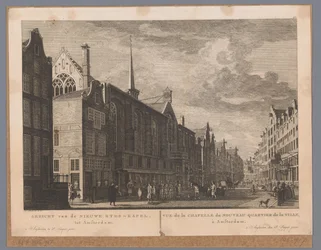 Vue de la Sainte Stede (Nieuwezijds Kapel) à Amsterdam