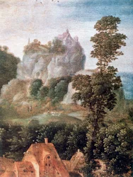 Fuite en Égypte (détail), vers 1530-1550