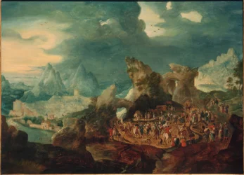 Paysage avec portement de croix
