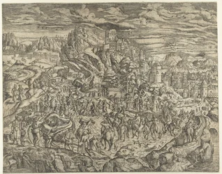 Paysage avec portement de croix
