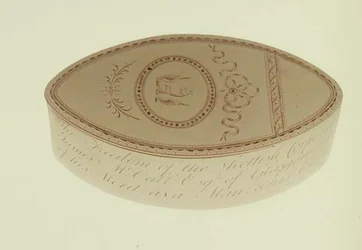 Boîte de liberté, présentée à James McCall par la Scottish Corporation of Cork, 1790