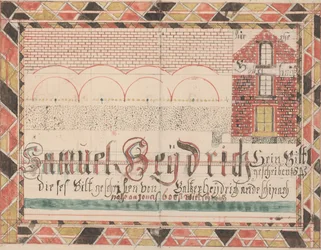 Dessin pour Samuel Heydrich, 1845
