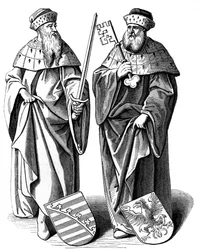 Le duc de Saxe et le marquis de Brandebourg, 16ème siècle 1849