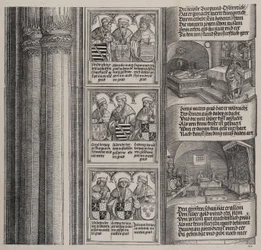Le Tombeau Érigé par Maximilien pour son Père, et Le Trésor Impérial, avec Portraits, 1515