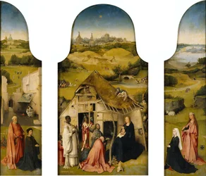 Adoration des Mages, Intérieur (Saint Pierre avec donateur, Adoration des Mages, Sainte Agnès avec donateur)