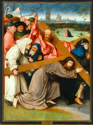 Porter la croix ... (huile sur bois)