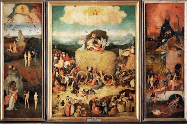 La charrette à foin, Le Faiseur de foin, vers 1500 (huile sur panneau)