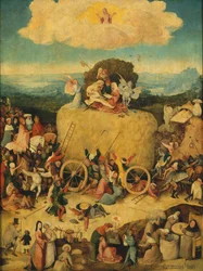 Le Chariot de foin Panneau central, vers 1516