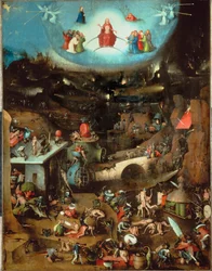 Le Jugement dernier, panneau central (huile sur bois de chêne)