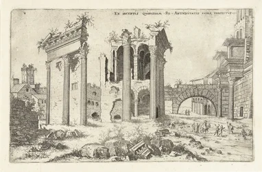 Vue du Forum de Nerva (Ruines romaines)