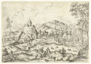 Mercure et Argus (Landschappen met bijbelse en mythologische scènes)