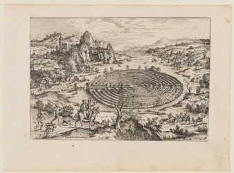 Le labyrinthe crétois, extrait de Paysages avec scènes bibliques et mythologiques