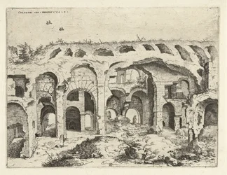 Quatrième vue du Colisée à Rome