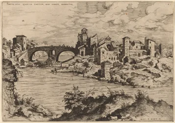 Vue du Ponte Quattro Capi et de l