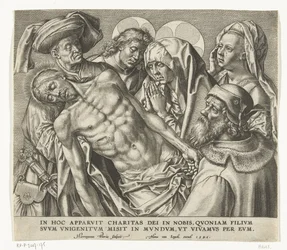 Le corps du Christ mort est porté