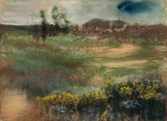 Paysage avec cheminées