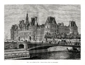 Hôtel de Ville, Paris, France, 1886