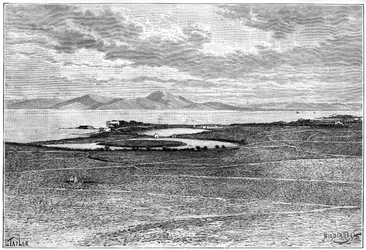 Vieux ports de Carthage, Tunisie, vers 1890