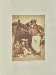 [James Linton et trois garçons]