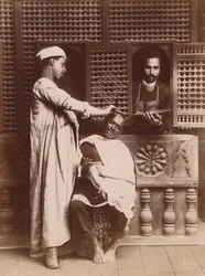 Barbiers au travail