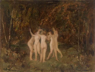 Nymphes dans la forêt