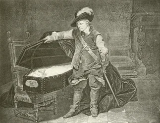 Oliver Cromwell regardant le cadavre du roi Charles I