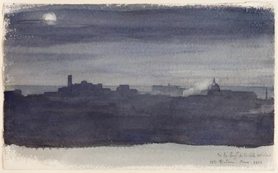 Vue de Rome la nuit