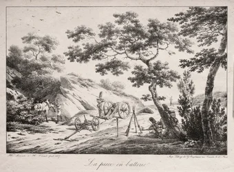 Le canon prêt à tirer, 1817