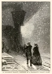 Une énorme ombre, précédée d