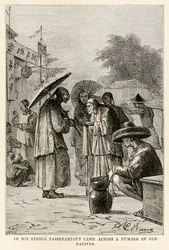 Lors de sa promenade, Passepartout rencontra plusieurs vieux indigènes, d