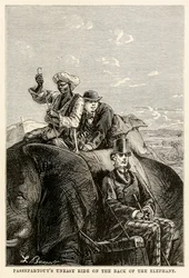 La chevauchée malaisée de Passepartout sur le dos de l