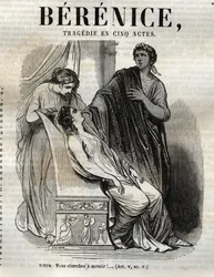 Bérénice tragédie en cinq actes - gravure dans « Œuvres de Jean Racine » illustrée par Pauquet et notice par Émile de La Bédollière - 1851