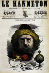 Théophile Gautier - par Mailly, dans « Le Hanneton » du 09/05/1867