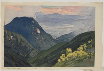 De Daitenjodake, de la série, Douze scènes dans les Alpes japonaises, époque Taisho
