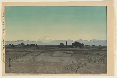 Fuji de Musashino, de la série, Dix vues du mont Fuji, ère Showa