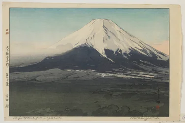 Fuji depuis Yoshida, de la série, Dix vues du mont Fuji, époque Taisho