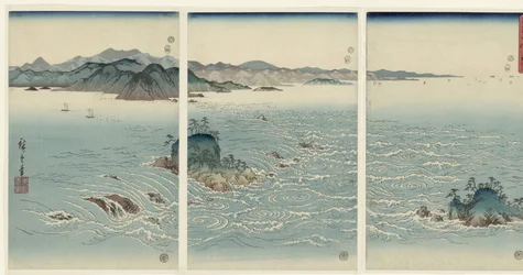 Vue sur les tourbillons de Naruto dans la province d