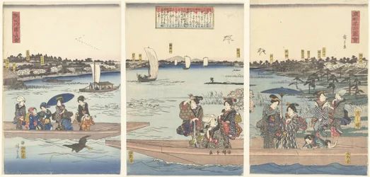 Ferries sur la rivière Sumida (Visages célèbres de la capitale orientale)