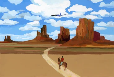 Paysage comme le film "Oh My Darling Clementine", 2016