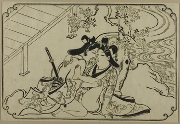 Amoureux dans le jardin, d