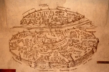 La carte de Novgorod, 17ème siècle