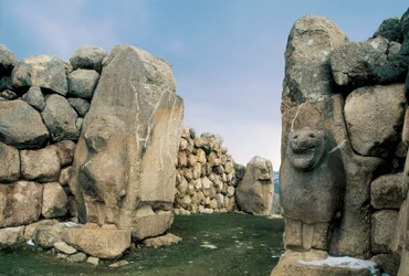 Vue de la porte des Lions, l