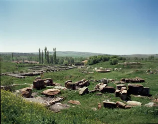 Vue des ruines du site