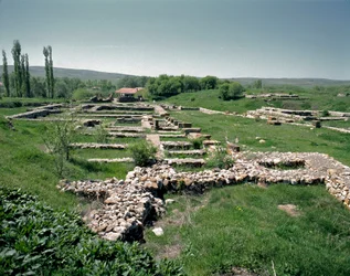 Vue des ruines du site