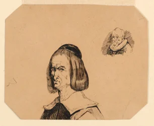 Têtes de Deux Hommes, dans le Style de Frans Hals