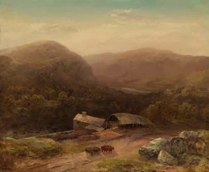 Dans la vallée de Housatonic, fin des années 1850 (huile sur toile)
