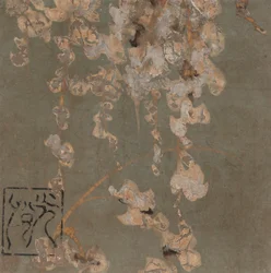 Fleurs de glycine, période Edo, début du XVIIe siècle