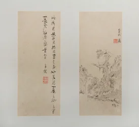 Paysages, figures et fleurs, daté de 1618-22 (album de douze feuilles ; encre et couleur sur papier)
