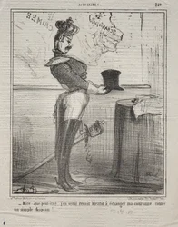 Actualités No. 249: Ils disent que je serai bientôt réduit à échanger ma couronne..., 1855