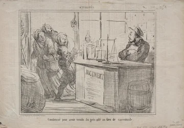 Actualités n° 252 : Condamné pour avoir vendu un tas de sable au lieu de sucre brun humide, 1855